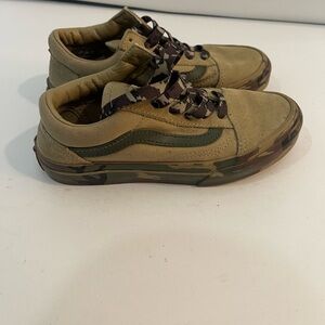 Vans Camouflage Sneakers with Tan Highlights